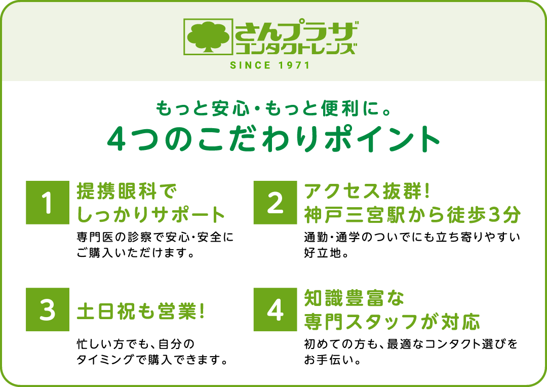 4つのこだわりポイント
